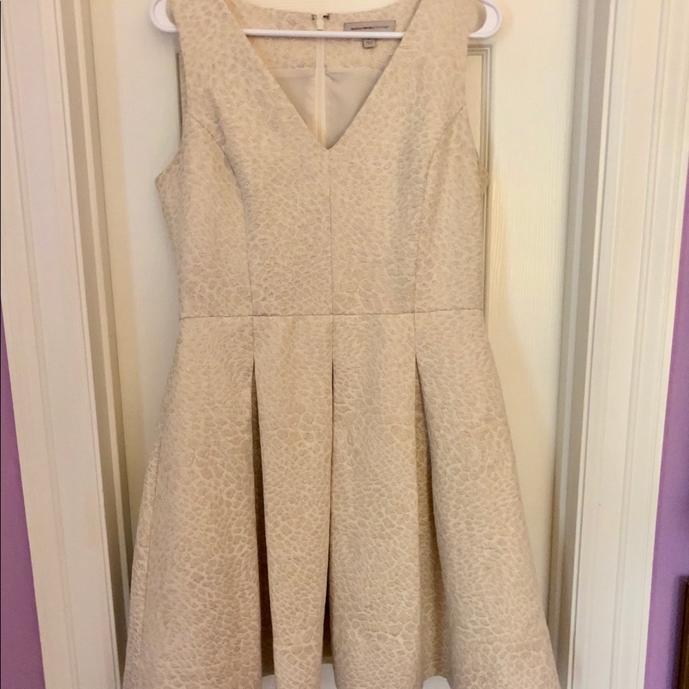 Leopard white/ gold dress. With pockets!